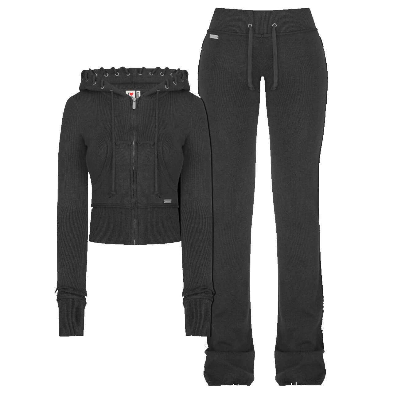 Carbon Soft Knit Set Black – Premium Streetwear Comfort Set Carbon Soft Knit Set Black – Premium Streetwear Comfort Set - Image 1