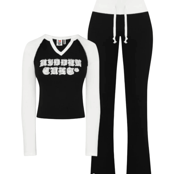 Hidden Cult Monochrome Longsleeve Raglan Set