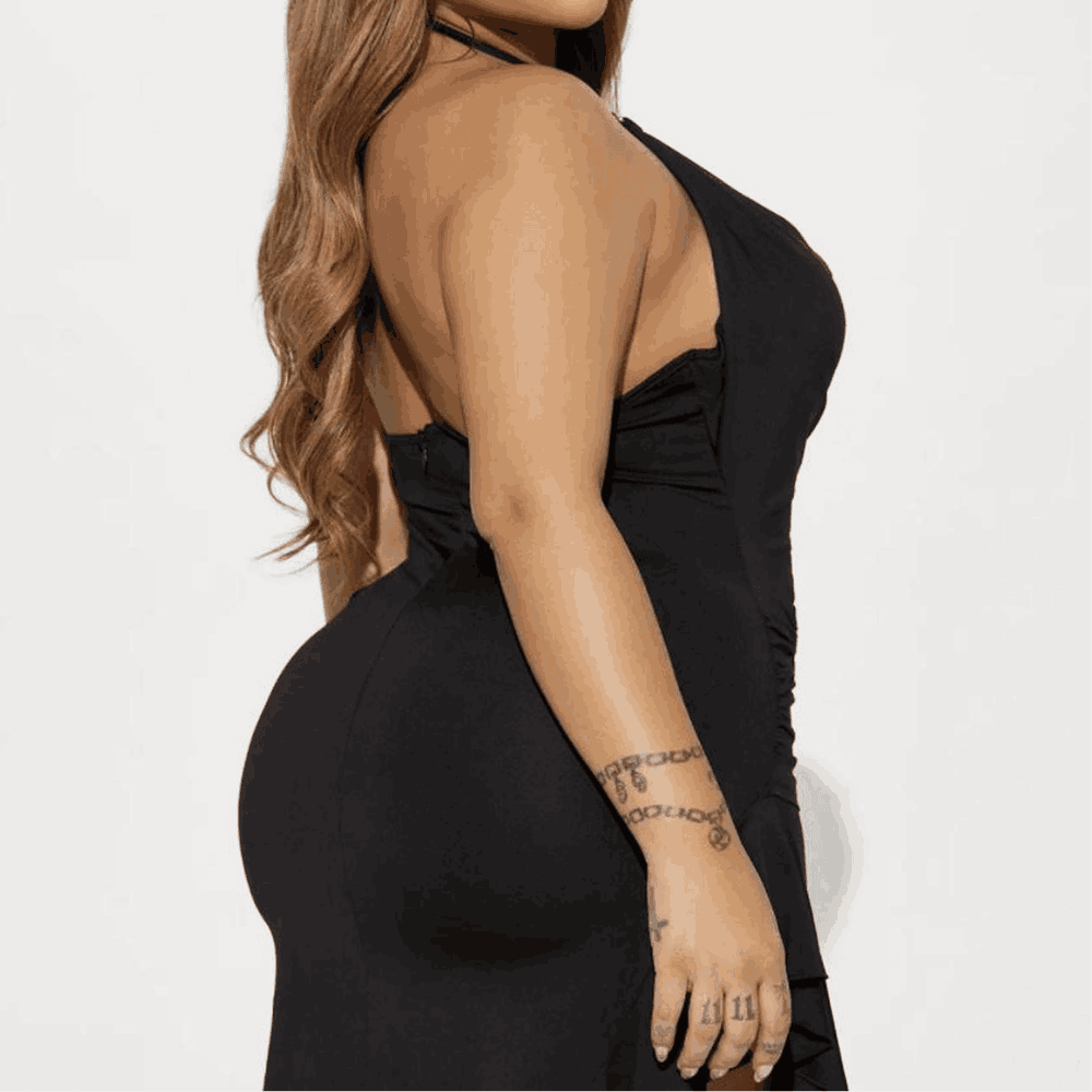 Hidden Cult Women's Black Halter Cut-Out Dress Hidden Cult Women's Black Halter Cut-Out Dress - Image 1