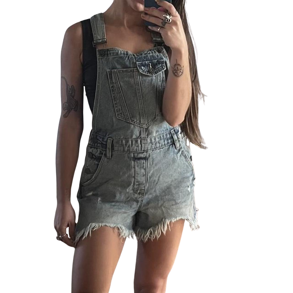 Hidden Cult Women's Blue Denim Overalls Hidden Cult Women's Blue Denim Overalls - Image 1
